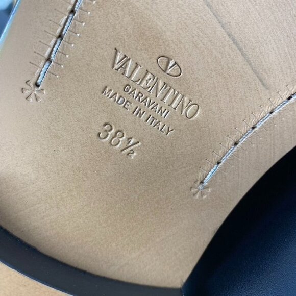 NWOT Valentino Garavani Flower Knee High Boot  Black Leather Sz 38.5/ 8.5 No Box - Picture 9 of 16